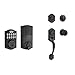 Kwikset 914 Z-Wave SmartCode Electronic Deadbolt and Avalon Single Cylinder Handleset Bundle, Works with Amazon Alexa via SmartThings, Wink, or Iris, in Venetian Bronze