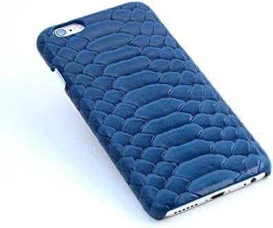 iPhone 6s Leather Case, Rossini Parma, iPhone 6 &amp; 6S Case Leather, Ultra Slim, Genuine Leather Snake Pattern Case for iPhone 6 &amp; 6s, Handmade, Made in Europe (iPhone 6 Plus/6S Plus - Blue)