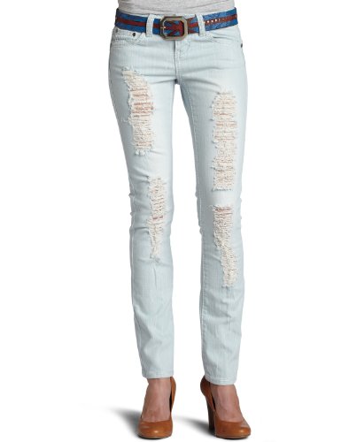 Vanilla Star Junior's Denim Skinny Jean With Heavy White Top Stitch