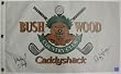 Cindy Morgan & Michael O'Keefe Dual Signed Caddyshack Golf Pin Flag - Authentic Autographed