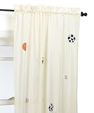 Time For Bed Vintage Sports 63-inch Sheer Panel