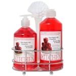 Upper Canada Soap & Candle Kitchen New Caddy Set with Dish Soap and Hand Wash, Gala Apple with Cinnamon