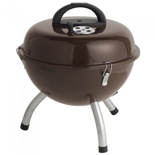 Barbecue charbon bois Curve Couleur Chocolat Matière Acier