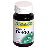 Nature's Bounty Vitamin D, 400 IU, 100 Tablets (Pack of 6)