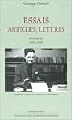 Essais, articles, lettres, tome 3