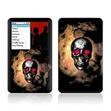 Flaming Skull Design iPod classic 80GB/ 120GB Protector Skin Decal Sticker