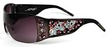 ED HARDY SUNGLASSES EHS022 EHS 022 BLACK BLACK