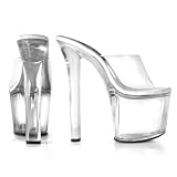 Fantasy-701, 7 1/4 Stack Heel Platform Slide, by Pleaser USA