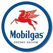 Mobilgas Pegasas Tin Sign 11.75" Dia.