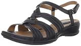 Clarks Women's Tiffany Molly Slingback Sandal,Black Leather,7.5 M US