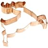 Old River Road Reindeer Shape Cookie Cutter, Copper