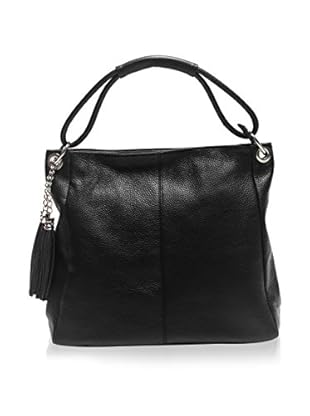 Anna Luchini Bolso asa al hombro Tote (Negro)