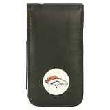 Denver Broncos iPhone Case (Belt Clip, Faux Leather, Measures 5" x 2.5" x 0.5")
