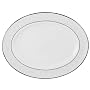 Lenox Opal Innocence Platinum Banded Bone China 13 Oval Platter