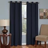 Eclipse Thermaback Microfiber Grommet Blackout Window Panel, 42" W x 63" L