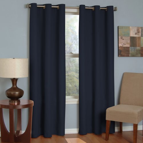 Eclipse Thermaback Microfiber Grommet Blackout Window Panel Look Check Price Window Curtains 60 Inch
