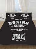 Everlast Boxing Club Black DOUBLE Bed Bedding Duvet/Quilt Cover Set (Double Bed)