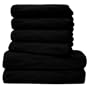 6 tlg. Handtuchset "Emotion-New" (schwarz), 2 Duscht�cher 70 x 140 cm, 4 Handt�cher 50 x 100 cm