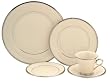 Lenox Solitaire Platinum-Banded Fine China 5-Piece Place Setting, Service for 1