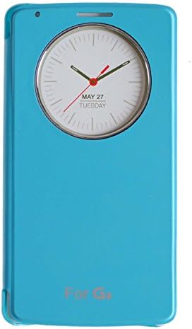 LG G3 [Quick Circle View] Black Cover Changing PU Leather Case Flip Cover For LG Optimus G 3 (Sky)