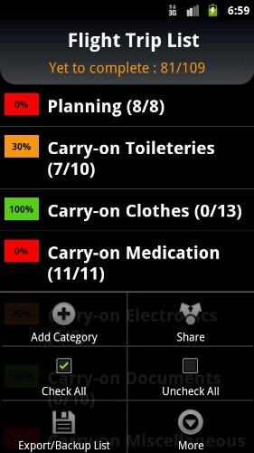 Image #5 of Flight Trip Checklist
