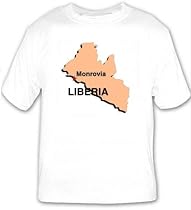 T-shirt with africa, map, liberia