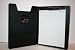 Black Napal Leather Writing Portfolio Cover with a Mini Calculator