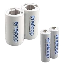 SANYO Eneloop Spacer Packs with 2 AA with 2 C-Size Spacers