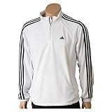 Mens Adidas Resp Ct Half-Zip Jacket - White/Dark Navy