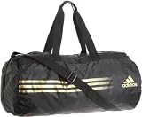 [アディダス] adidas ポケッタブルダッフルバッグ JH133  X46573 (ブラック/メタリックゴールド)