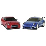 1 32 Scalextric Analog Slot Cars - Nissan GT-R Porsche 911 GT3RS (997) Twinpack... 