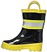 Little Boy's Black Fire Chief Rain Boots (Toddler / Little Kids)