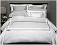 Pinzon Hotel Banded Egyptian Cotton Sateen Full/Queen Duvet, Silver Grey