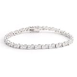 4 Carat CZ Silver Tennis Bracelet