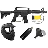US ARMY Alpha Black Tactical Paintball Gun Xray Set - Black
