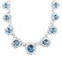 Wedding Jewelry: Irelyn's Fancy Faux Aquamarine CZ Necklace