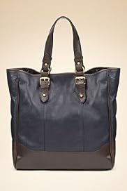 Autograph Leather Double Handle Buckled Shopper Bag