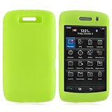 For Blackberry Storm 2 Rubber Skin Case Neon Green