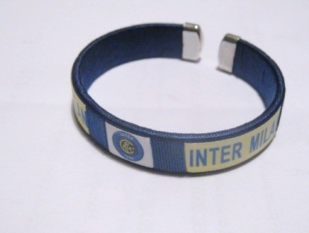 Lot of 3 Inter Milan Wristband Bracelet Italian Soccer Football