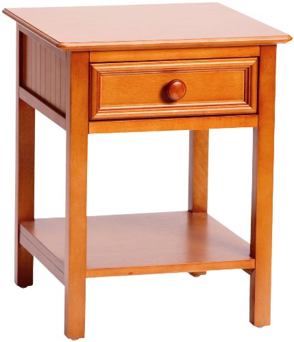 Bolton Furniture Wakefield 1 Drawer Nightstand honey