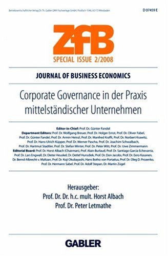 Zeitschrift f�r Betriebswirtschaft. Erg�nzugsheft 2008/2