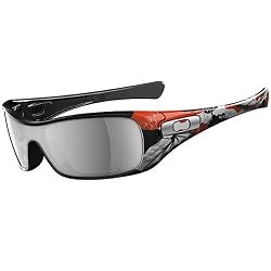 Oakley Ernesto Fonseca Antix Men's Special Editions Signature Series Casual Wear Sunglasses w/ Free B&F Heart Sticker Bundle - Polished Black/Black Iridium