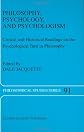 Philosophy, Psychology, and Psychologism: Critical and Historical Readings on the Psychological Turn in Philosophy