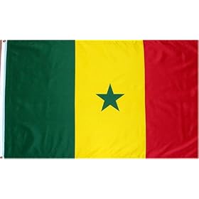 Senegal National Country Flag - 3 foot by 5 foot Polyester (New)