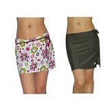 2 PACK SET: Ladies Soft Mini Swim Skirt & Swimwear Cover-up - Swim Bottom - Mixed Brands - Quick Dry