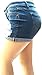 Z.N.B Women's Plus Size Destroy Short Stretch Distressed Ripped Blue Denim Jeans