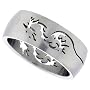 Surgical Steel 5/16" (8mm) Dome Band with Dragon Cut-Out