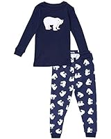 Leveret Little Boys "Polar Bear" 2 Piece Pajama Set 100% Cotton (6M-8 Years)