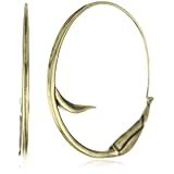 Disney Couture Tinker Belle Flower Gold Plated Hoop