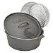 Outdoor Living : Bayou Classic 7420 20-Quart Cast Iron Dutch Oven with Dutch Oven Lid and Perforated Aluminum Basket